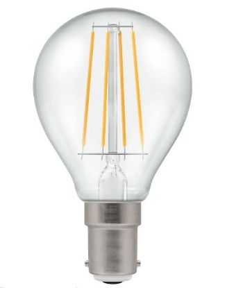Show details for 5W-40W Dimmable LED Round Filament Clear 2700K B15d Picture of 5W-40W Dimmable LED Round Filament Clear 2700K B15d