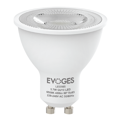 Picture of Leo 5.7W Non-Dimmable GU10 6500K CRI93 60D  