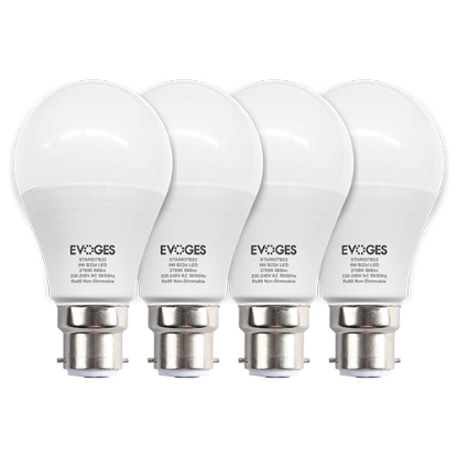 Show details for Star 9W LED A60 Non-Dimmable B22 (Pack of 4) - Very Warm White Picture of Star 9W LED A60 Non-Dimmable B22 (Pack of 4) - Very Warm White