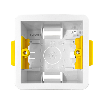 Show details for 1 Gang 47mm Dry Lining Back Box Picture of 1 Gang 47mm Dry Lining Back Box