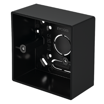 Show details for Vector 1 Gang 44mm PVC Surface Box Black Picture of Vector 1 Gang 44mm PVC Surface Box Black